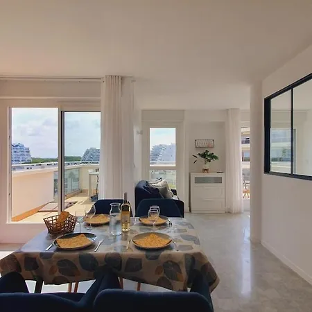 Magnifique Vue Et Terrasse Garage Clim Wifi - Rossiconciergerie - Linge Inclus La Grande Motte